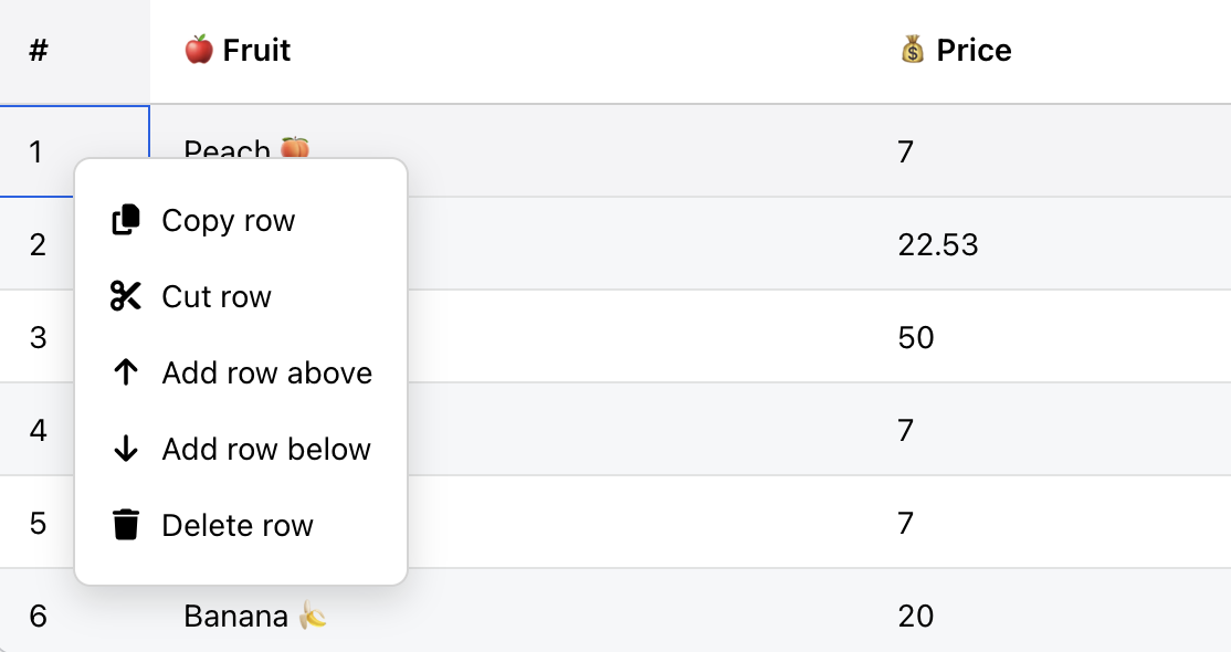 Context Menu