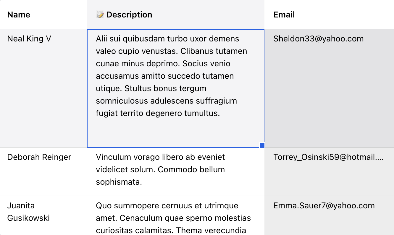 Row Auto Size